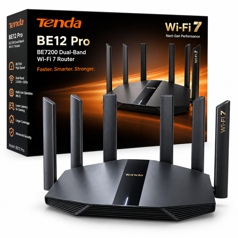 Tenda BE12 Pro BE7200 Dual Band Wi-Fi 7 Router