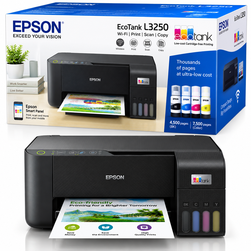 Epson EcoTank L3250 Multifunction Wi-Fi Printer - hover